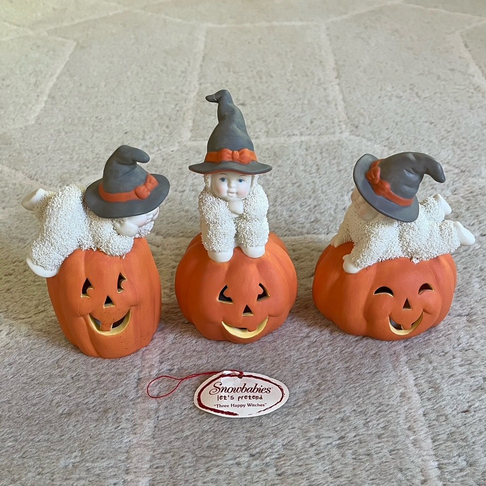 Snowbabies Three Happy Witches